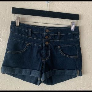 Denim High Rise Shorts Like New